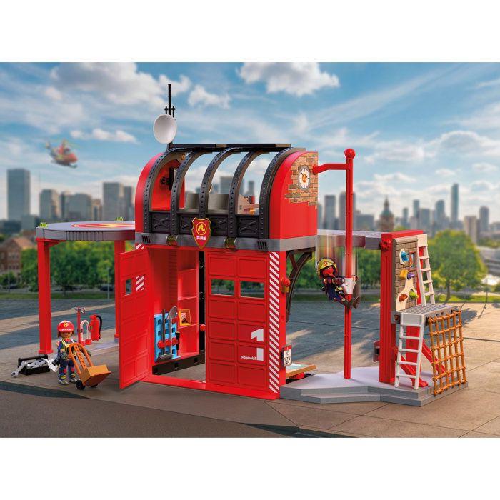 PLAYMOBIL 72191 Grande caserne de pompiers, City Action les pompiers, 201 pieces, des 4 ans