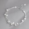Fijn 925 Sterling Zilver Holle Bellen Bal Armbanden Verstelbare Armbanden voor Vrouwen Mode Vakantiecadeaus Feest Bruiloft Sieraden