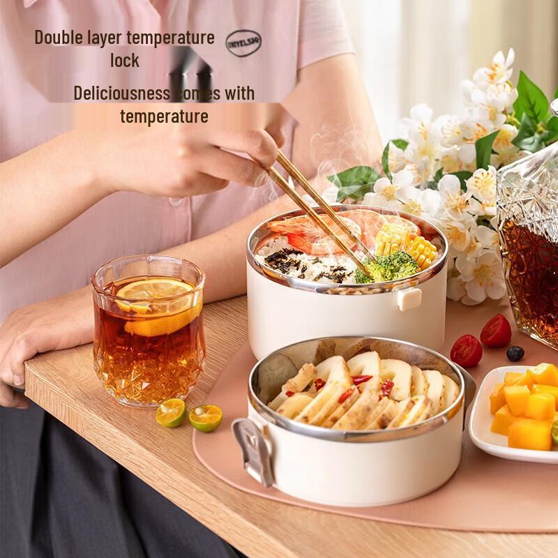 NIVORCE Stainless Steel Insulated Food Containers