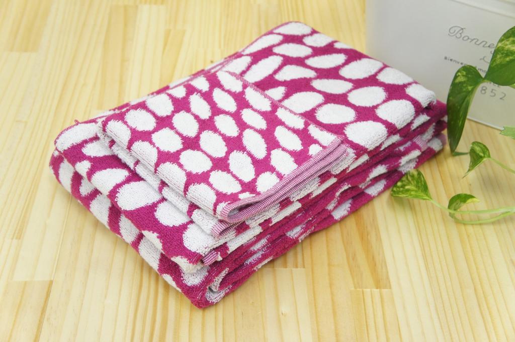 Orim Imabari Bath Made In Bubble Pop Polka Dot Pink Towel, Japan,
