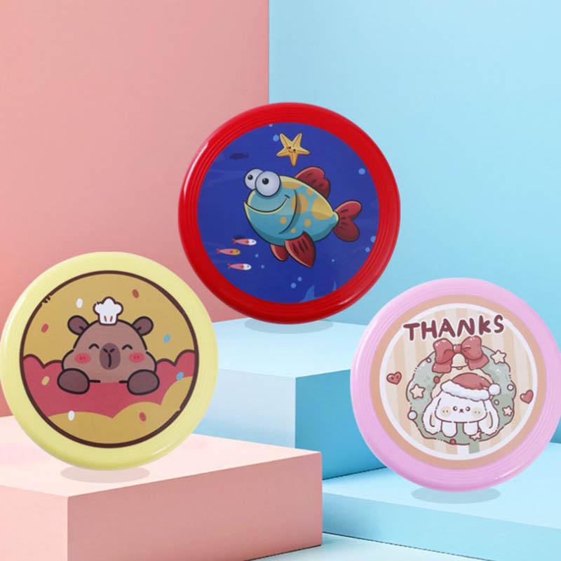 Kids Cartoon Flying Disc Toy Kindergarten Flying Disc Parent-child Games Hand Thrown Boomerang Baby Outdoor Toy For Boy Girls