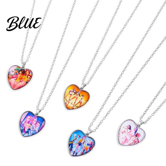 Heart Necklace Korea Pop Pendant Anime Movie Hunters Design Jewelry