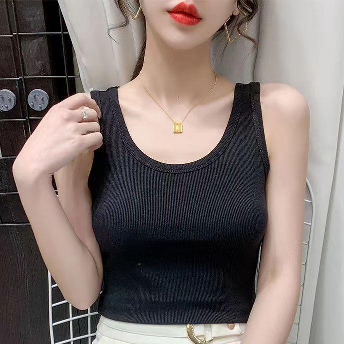 Simple and Chic Women's Plus Size Slim Fit Solid Color Tank Top for Spring and Summer - Wear As a Base or Outer Layer, Threaded Spaghetti Straps