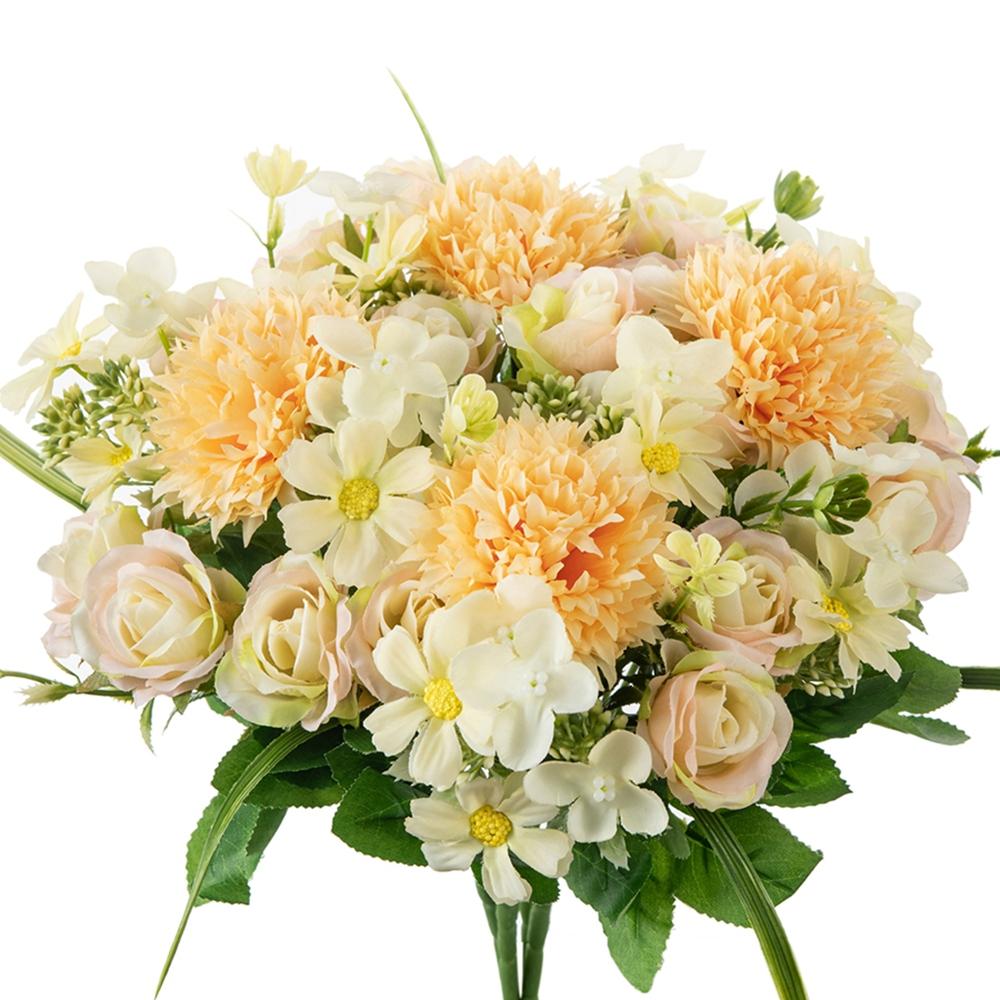 2/5pcs Artificial Flowers Silk Rose Wedding Wreath Home Room Festival Decor Bridal Bouquet Outdoor Courtyard Garden DIY Gift Box