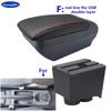 For Volkswagen Polo Armrest Box For VW Polo 9N 3 Mk4 Car Armrest Box 2002-2009 Interior Retrofit Storage Box Car Accessories