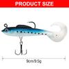 Artificial Plastic Bait Swimbait Fishing Hook Tackle Soft Swimbait Curl Tail Fish Baits Fishing Jig Lures Easy to Use