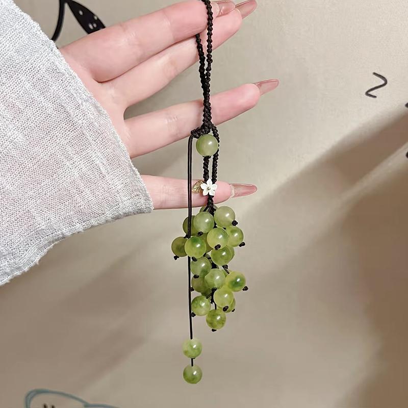 Grape Pendant Lily Of The Valley Diy Craft Kit Fresh And Cute Phone Charm Bag Charm Creative Keychain
