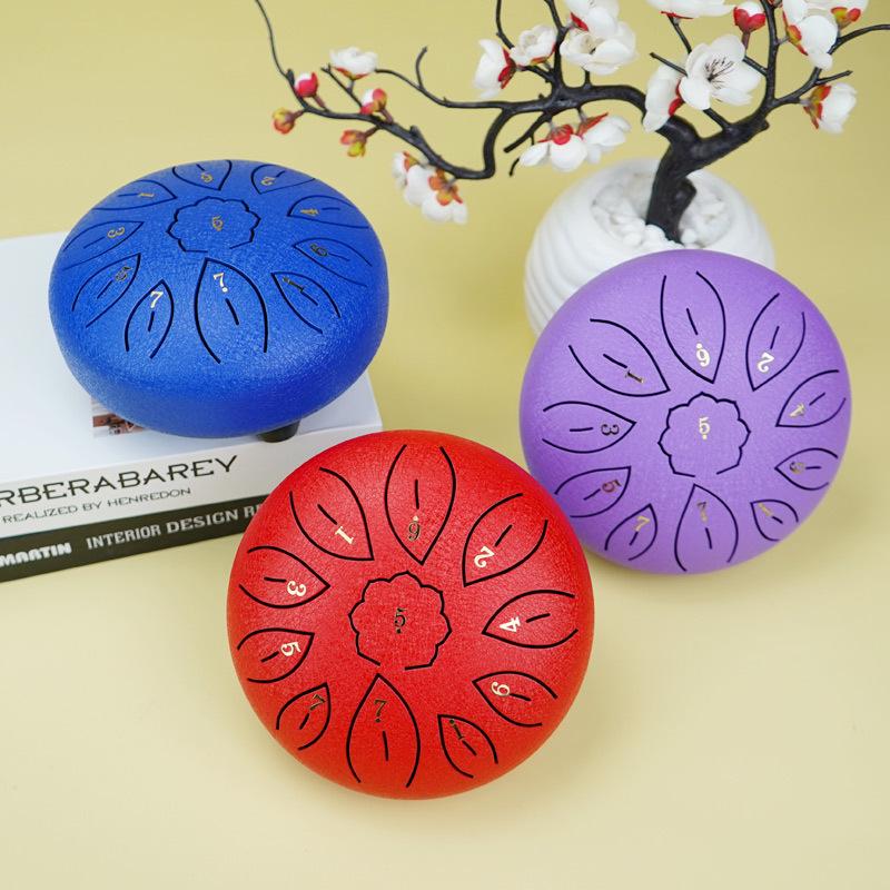 6-inch 11-tone Ethereal Steel Tongue Drum - Beginner to Professional Instrument for Kids & Adults