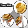 1/4 Inch Female Guitar Input Jack, 6.35mm Mount Jack for Guitars Bass Electric Instruments
