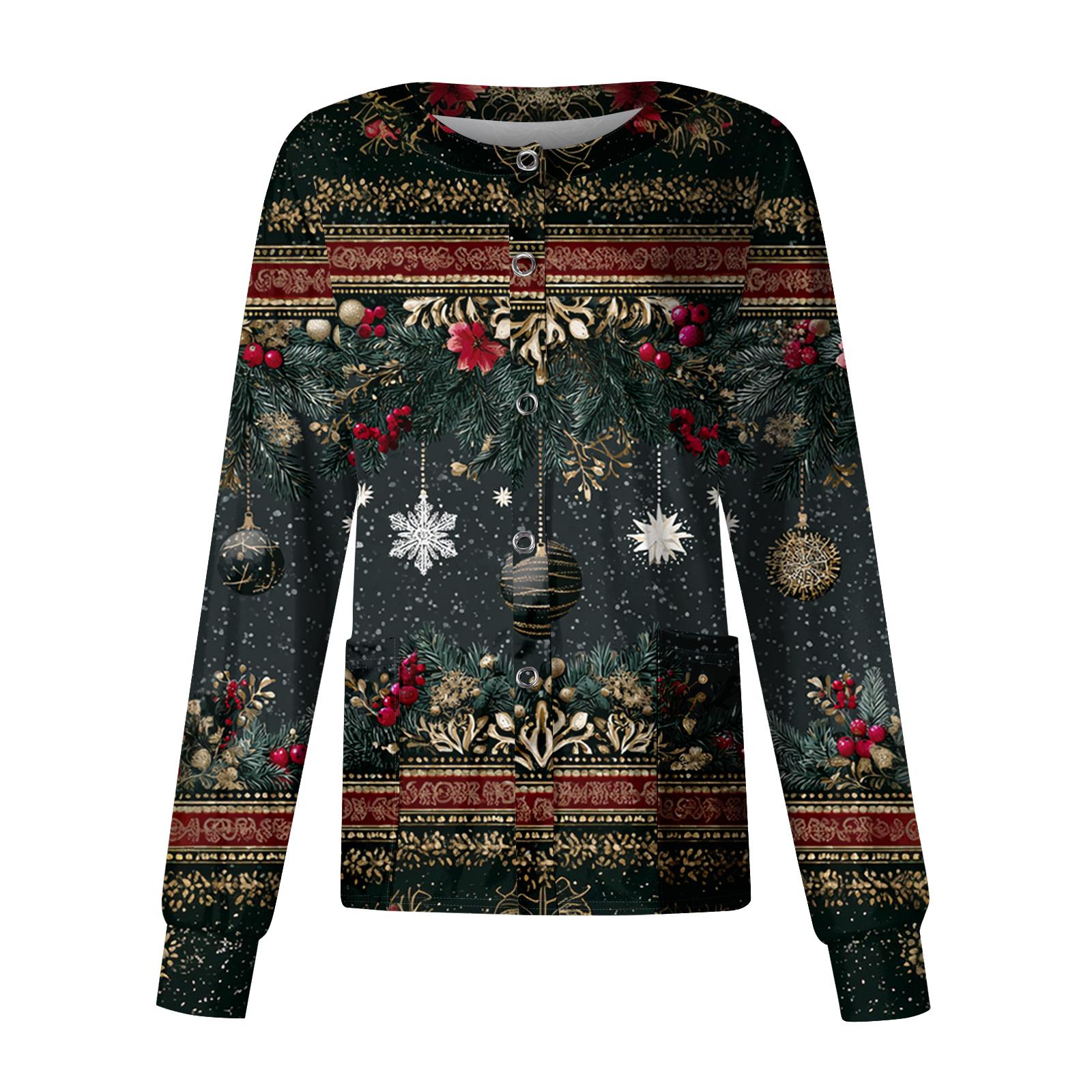 

Женский повседневный однобортный топ с длинным рукавом и принтом Dry-nurse L