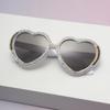 Female Heart-shaped Diamond-encrusted Sunglasses Outdoor Shades Classic and Romantic Party Glasses Gift