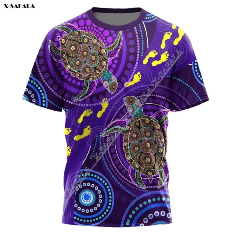 Drapelul aborigenului Australiei Cadou de mână Imprimare 3D Fibră de lapte Tricou sportiv respirabil Vară Bărbați Casual Top