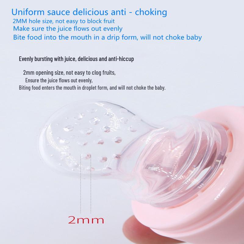 Baby Fruit and Vegetable Feeder Teether with Silicone Spoon