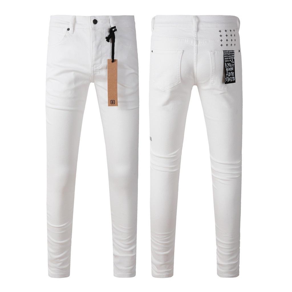 GLYDE New Y2K Jeans Fashion Trends Distressed Damaged Holes Embroidered Stretch Skinny Button Fly Ripped Jeans Pants