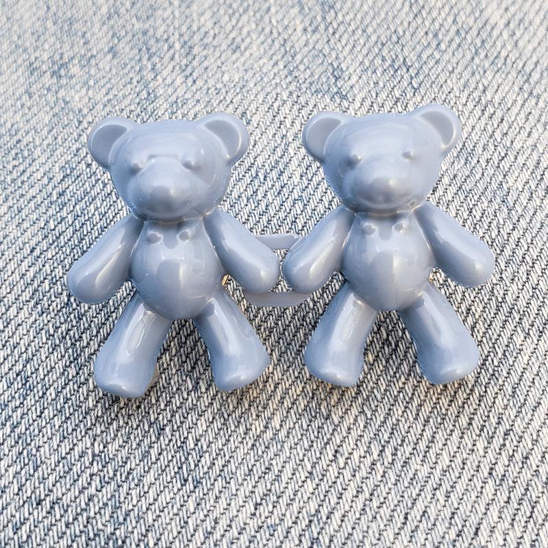 Bear Waist Slimming Adjustable Button Jeans Buckle - Detachable Tightening Pair