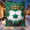 Club Santos Laguna rašto pledas namų dekoravimui, lovai, sofai, kelionėms automobiliu, stovyklavimui, tinkamas visais metų laikais, Kalėdų, gimtadienio dovana