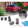 Car Gas Brake Pedal Compatible with Kia Soul SK3 GT-Line EV 2020~2025 Rubber Anti-Slip Stainless steel Footrest Foot Cover Pad Accessories(AT 2pcs)