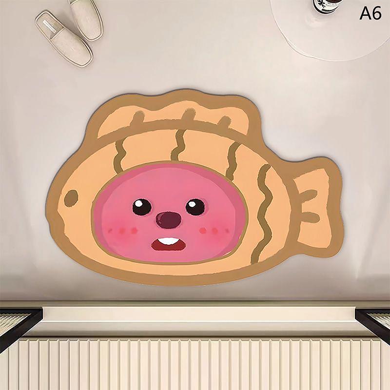 

Бытовой Мультяшный Милый Диатомовый Грязевой Коврик для Пола Водопоглощающий Нескользящий Быстросохнущий Коврик Ковер для Ванной Вход Туалет Дверь