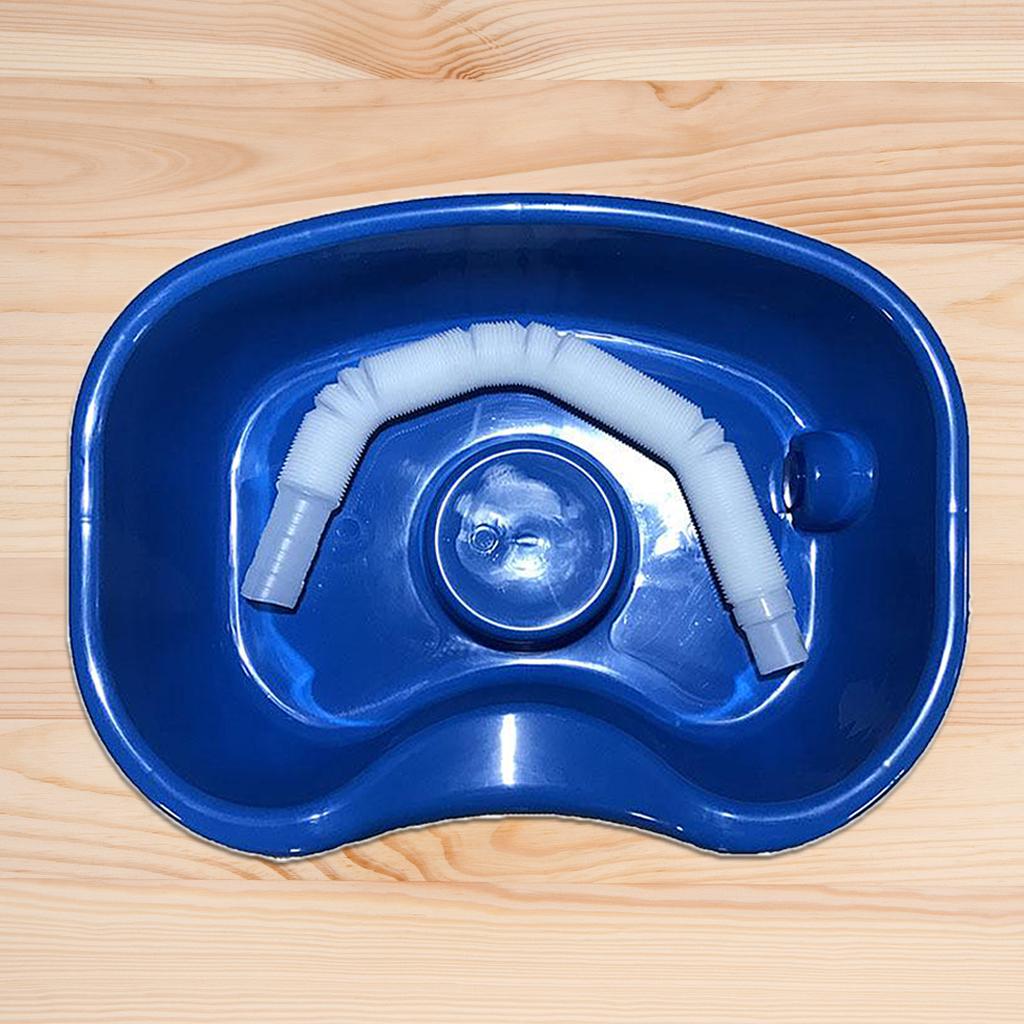 Lavabo portatile per shampoo, Lavandino per lavaggio capelli con cuscino integrato e rimovibile per anziani