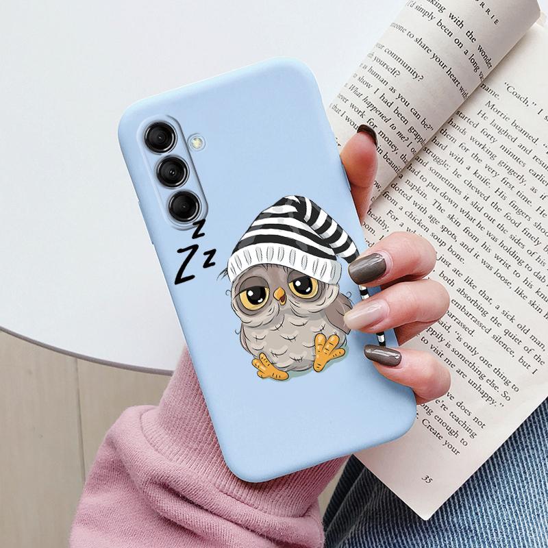 Cute Painted Case For Samsung Galaxy M14 M34 M54 5G Soft Cover Cartoon Cat Sunflower TPU Funda For Samsung M 14 GalaxyM54 Coque