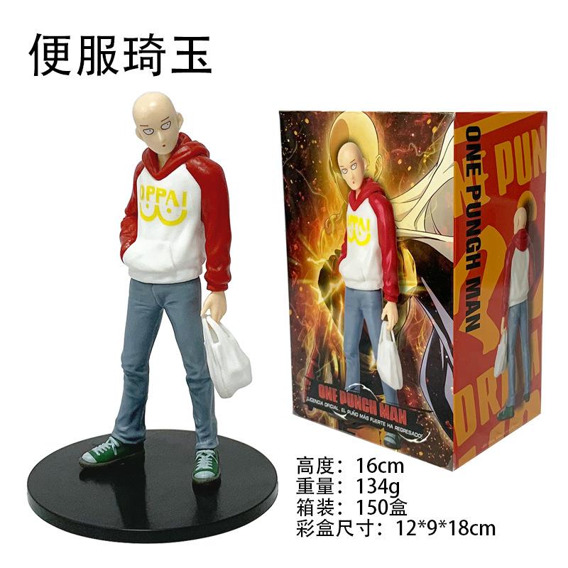 Anime ONE PUNCH MAN Saitama Genos PVC Action Figure Toys 10-16cm