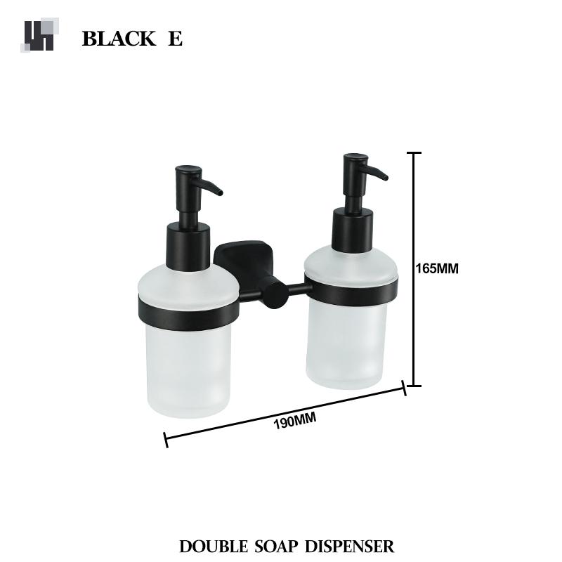 Dozator de săpun montat pe perete, dozatoare de săpun din oțel inoxidabil, detergent de bucătărie, pompă, sticlă, săpun, dozator de perete pentru baie