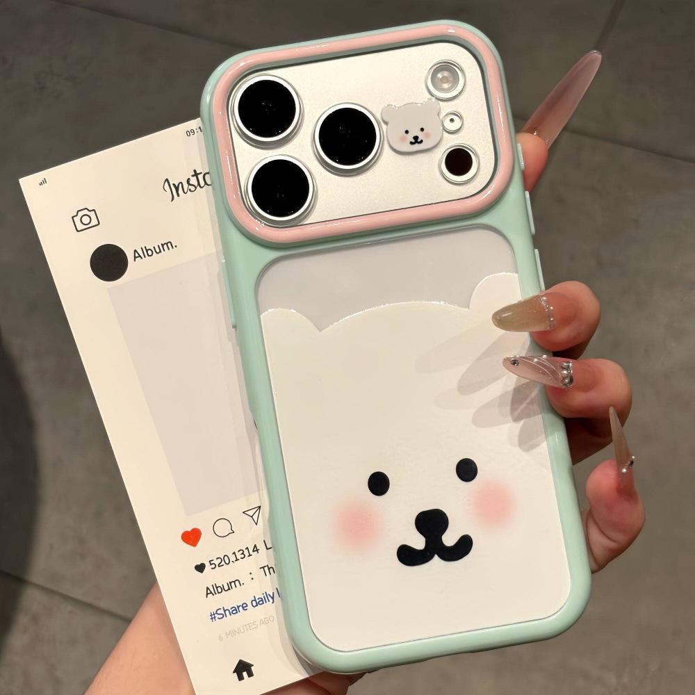 Bestie Style Cartoon Color Block Phone Case for Apple 17 Pro Max/18 Pro Max 16/15