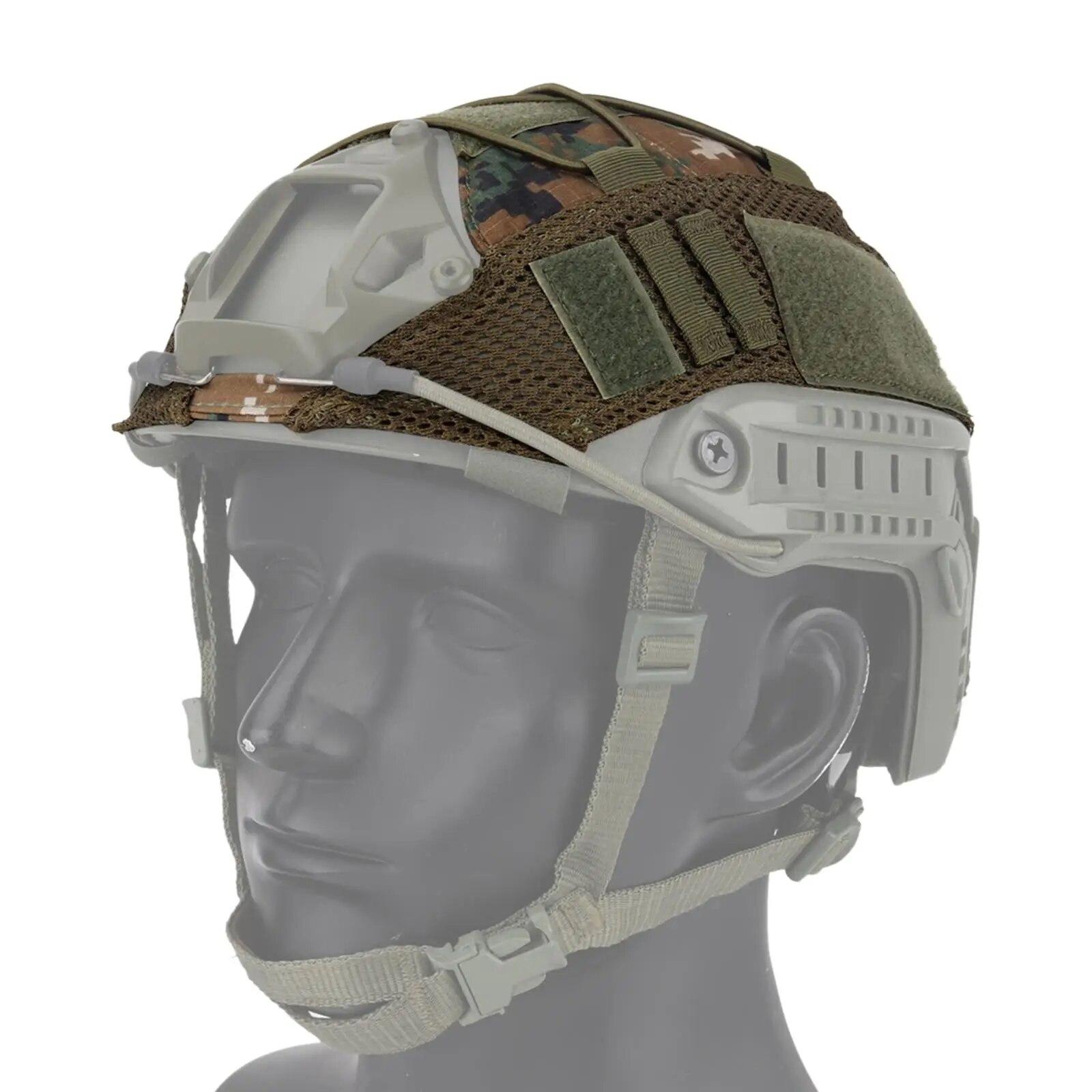 

Чохол для шолома JOAXOR без шолома, камуфляжний чохол для шолома Ops-Core Fast PJ у розмірі M/L Шолом PJ/MH у розмірі M/L зелений