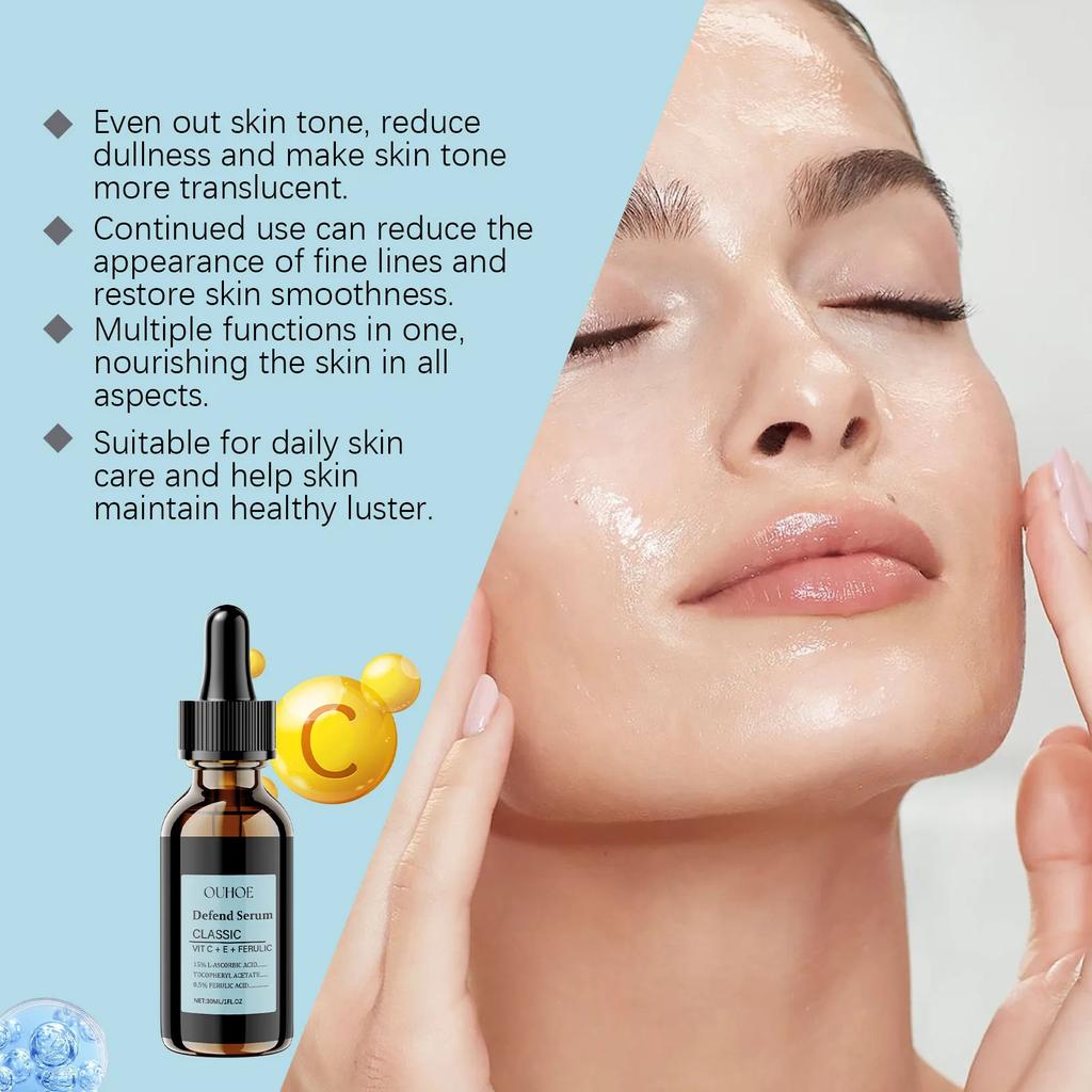 OUHOE Hyaluronic Acid Serum Moisturizing Hydrating Firming Improving Skin Softening Lifting Skin Applying Serum Fade Fine Lines