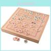 Premium Wooden Children's Multi-purpose Checkers Backgammon Games Chess Puzzle