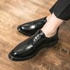 Brand men leather shoes Outdoor Comfortable and Breathable Design  men's Black for driving office and walking Casual shoes