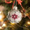 New Christmas Linen Pendant Printed Five-pointed Star Christmas Tree Shopping Mall Decoration Small Pendant