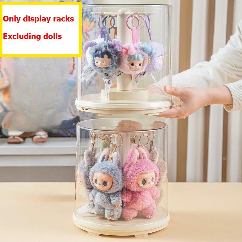 1PC Transparent Acrylic Storage Box Blind Box Doll Pendant Display Stand Storage for Showcase Blind Box Organizer Jewelry Holder