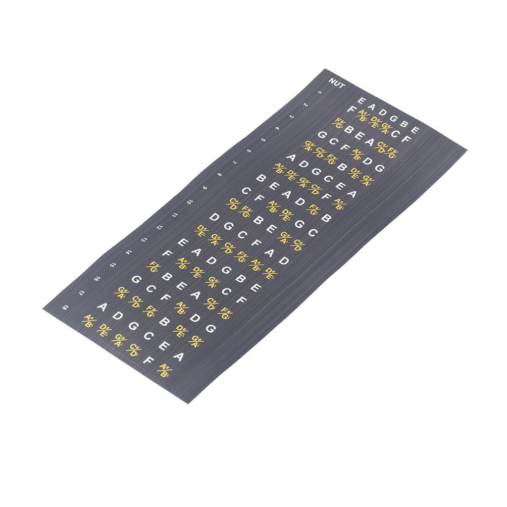 Guitar Fretboard Note Map Decals Stickers Acoustic Electric Guitar Chords Scales
