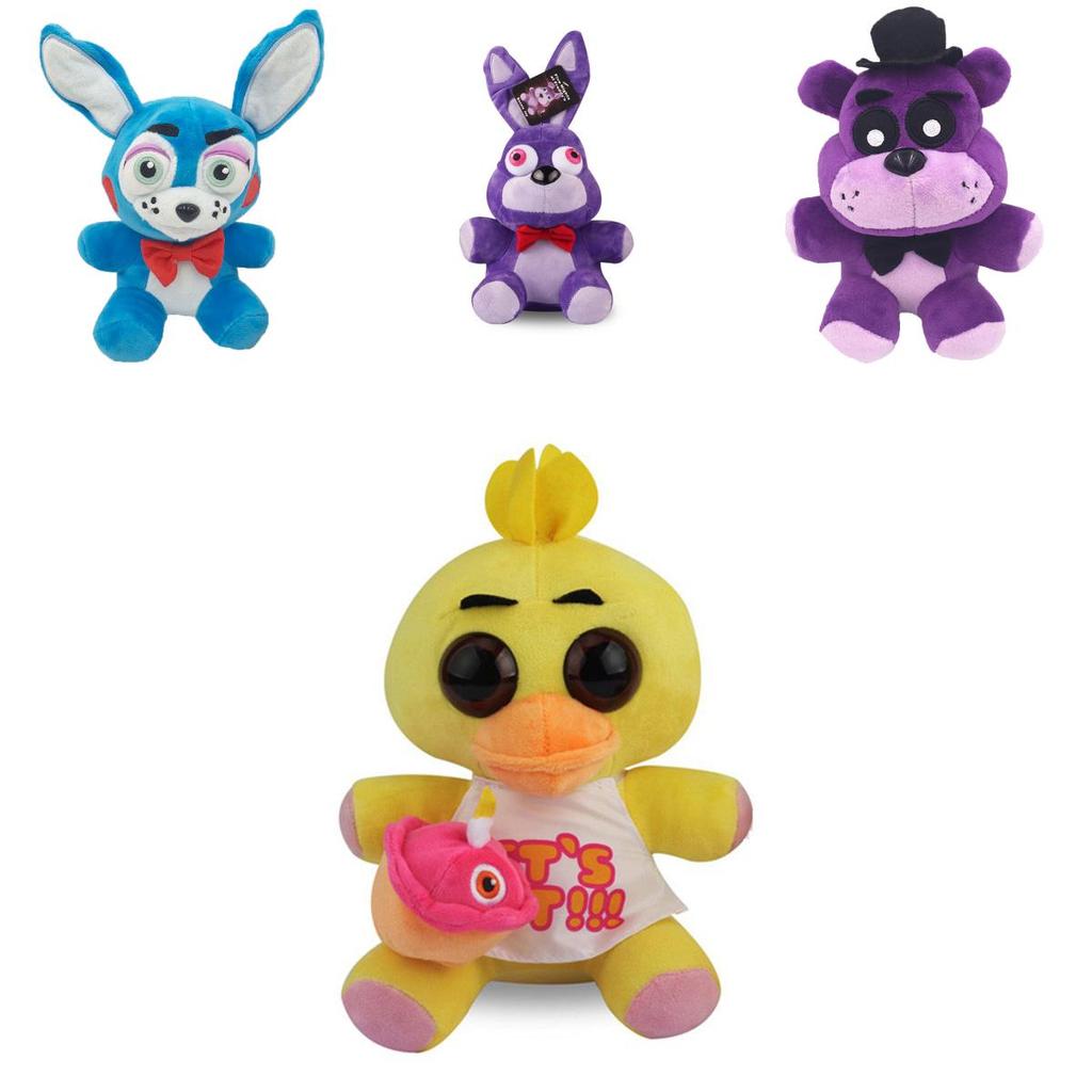 Fnaf Five Nights At Freddy's Friends Plush Toy Soft Gift 18/25cm Yellow Brown Purple Blue Red White