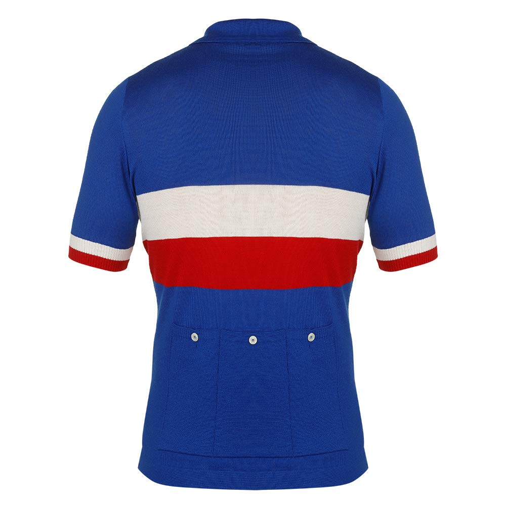 De Marchi Radsport-Polohemd Kurzarm Hergestellt in FRANKREICH 1954 Größe 8000311463053 Hemd, Ärmel, Klassisch, Italien, JERSEY, Klein,