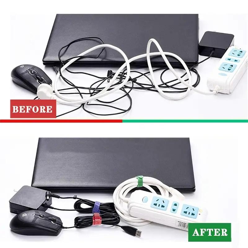 30 Stück lösbare Kabelbinder, Kunststoffbefestigung, wiederverwendbare Kabelbinder, Nylon-Wrap, Reißverschluss, Bündel, Bandage