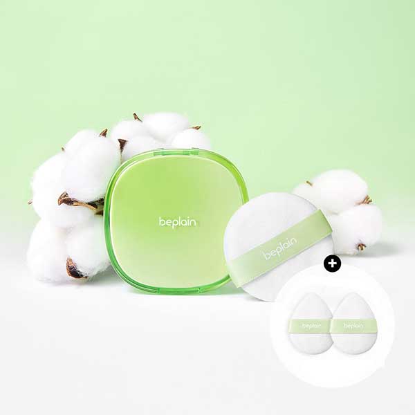 BEPLAIN Mung Bean Cotton Fit Powder Pact SPF30 PA+++ Oil Control Sun Powder 7g