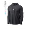 Mens UPF 50 Quick-Dry Hooded Sun Protection Fishing Jacket Outdoor Lightweight
