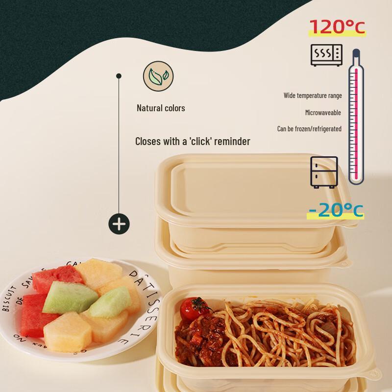 Corn Starch Square Takeaway Meal Boxes