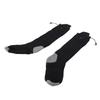 Heated Socks Black Washable Rechargeable Battery Operated Socks with 4 Heating Levels for Outdoor Skiing