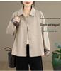 2026 Spring/Autumn Korean-Style Plus Size Flattering Women's Casual Windbreaker Jacket