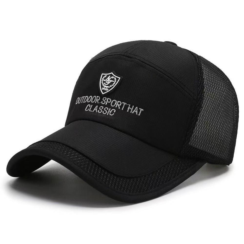 Adjustable Embroidered Mesh Baseball Hats Quick Dry Sunscreen Hats For Man Women Unisex