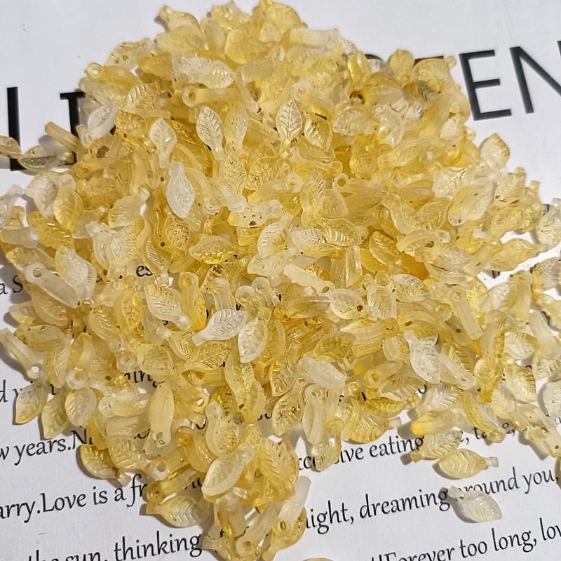 Acrylic Mini Grape Leaf Beaded String for DIY Jewelry Making: Bracelets & Necklaces