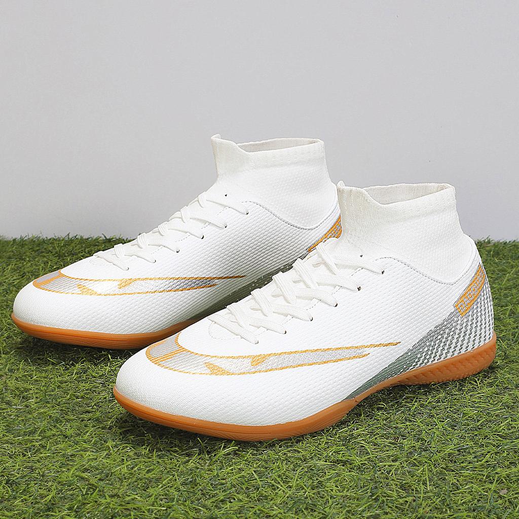New High-top Football Shoes Indoor Futsal Youth Men's and Women's Shoes Training Game Football Shoes