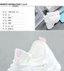 2025 spring and summer new mesh shoes women's breathable mesh sports shoes women's hollow leisure basic student flat white shoes