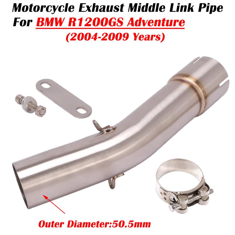 For BMW R1200GS Adventure 2004 2005 2006 2007 2008 2009 Motorcycle Exhaust Escape System Modified Muffler 51mm Middle Link Pipe
