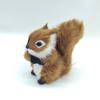 1Pc Mini Artificial Squirrel Figurines Miniatures Plush Simulation Squirrel Ornaments Fake Animal Christmas Table Decorations