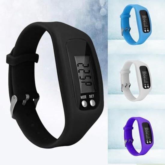 Pedometer step counter wristwatch large screen LED pocket digital exercise electronic easy read calorie monitoring children suitable elderly sports
