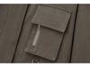 2024 Autumn Women's European & American Style Fashion Waxed Leather Jacket with Corduroy Collar